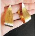 Стильные серьги Металлические ленты