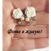 Серьги Соблазн белых роз