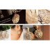 Серьги Роза CHANEL с кристаллами 