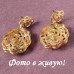 Серьги Роза CHANEL с кристаллами 