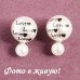 Серьги шарики Dior Love