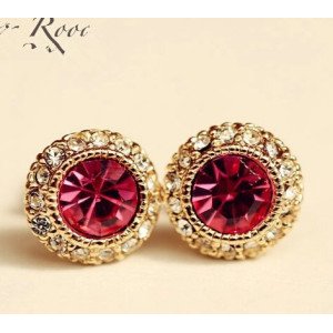 Серьги Ирида в красном