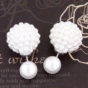 Серьги шарики Dior Ягодки снега