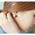 Серьги шарики Dior Роскошь белая с черным цветком