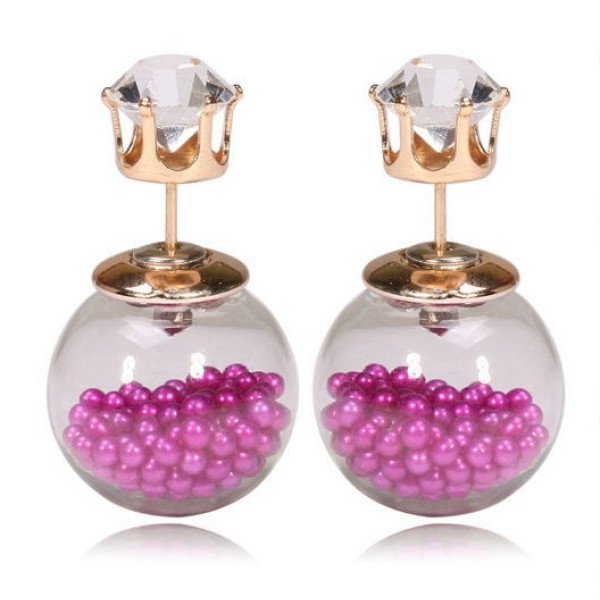 Серьги шарики Dior Surprise с цирконом