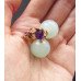 Серьги туманные шарики Dior Магия с кристаллом