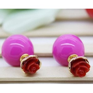 Серьги шарики Dior Розочка