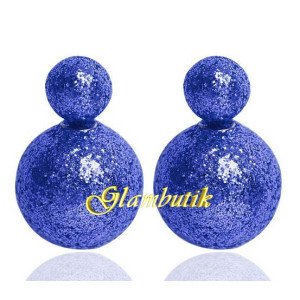 Серьги-шарики Dior В блеске синем
