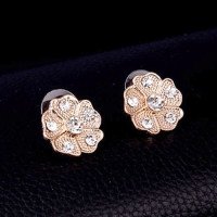 Престижные серьги Цветок стиля