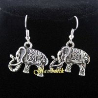 Серьги Античные слоны