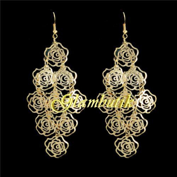 Стильные серьги Розочки – Glambutik