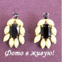 Яркие серьги Флоран желтые