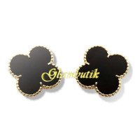 Серьги чёрные Van Cleef