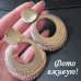 Серьги Кольца пластины