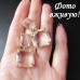 Прозорі сережки Квадрати – Glambutik