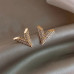 Серьги Треугольники в стразах – Glambutik