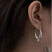Серебристые цыганские серьги – 5518