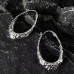 Серебристые цыганские серьги – 5518