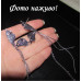 Сережки Метелики з різними ланцюгами - 5686