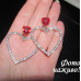 Сережки у формі сердець Лія - 5690