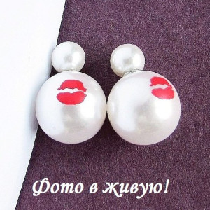 Серьги шарики Dior Поцелуй