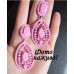 Серьги Розовая кюе неотразимость – Glambutik