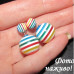 Серьги шарики Dior Карамель радужная аура – 6646