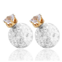 Серьги шарики кристаллы  Dior Магия с цирконом