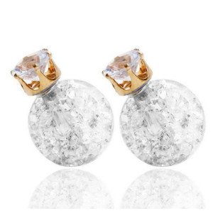 Серьги шарики кристаллы  Dior Магия с цирконом