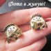 Серьги Рыбки в стразах
