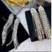 Серебристые вечерние серьги Шейли – 1380