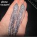 Серебристые вечерние серьги Шейли – 1380