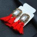 Красные серьги кисточки Шик – Glambutik