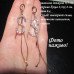 Длинные серьги буква S – 2261