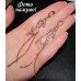 Длинные серьги буква S – 2261