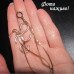 Длинные серьги буква S – 2261
