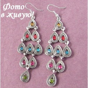 Сережки Веселка Сходу