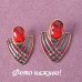 Серьги Красно-синяя  Инга – 3673
