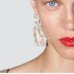 Крупные серьги в стразах Бона – 3999