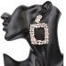 Крупные серьги в стразах Бона – 3999