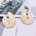 Крупные серьги Круглые рельефы