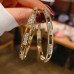 Сережки Кільця у стразах – 4999