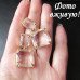 Прозрачные серьги Квадраты – Гламбутик