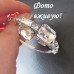 Вечерние серьги кольца Кристаллы