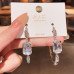 Вечерние серьги кольца Кристаллы