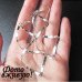 Серебристые длинные серьги Спираль – 4655
