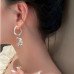 Прозрачные серьги с кристаллами – 4692
