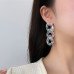 Пластикові сережки Прозорі ланцюги  – 4938