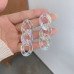 Пластикові сережки Прозорі ланцюги  – 4938