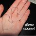 Серьги Контур сердца – 4987